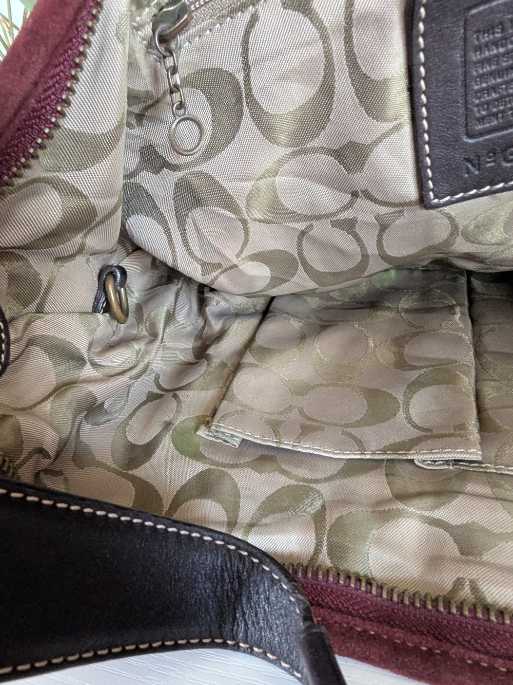 vintage Coach Soho Suede Crescent Hobo Bag - Picture 14 of 15